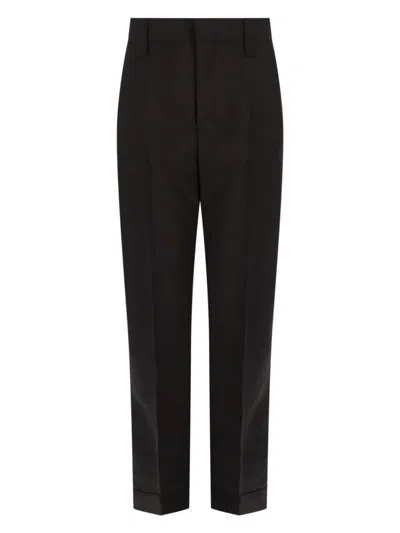 Versace Brown Mohair Wool Cotton Viscose Trousers