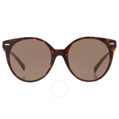 Versace Brown Oval Ladies Sunglasses Ve4442 108/3 55