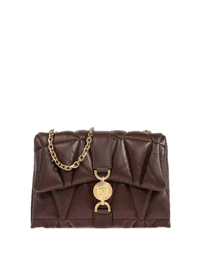 Versace Brown Quilted Kleio Shoulder Bag