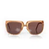 Versace Brown Sunglasses With Metal Details In Brown