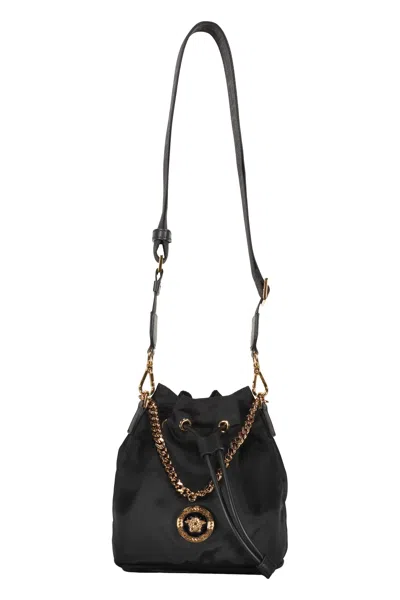 Versace Bucket Bag In Black