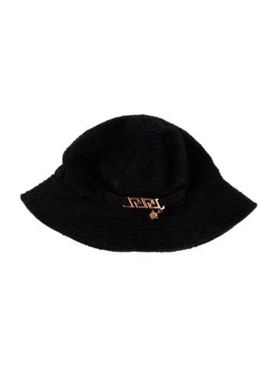 Pre-owned Versace Bucket Hat In Black