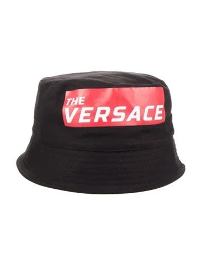 Pre-owned Versace Bucket Hat In Black