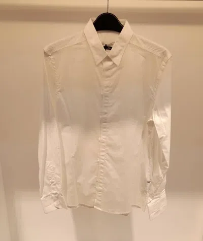 Versace Buckle Long-sleeved Shirt In Nude
