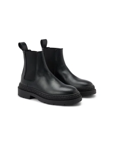 VERSACE BURGUNDY BABY BOOTS