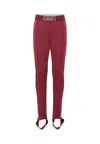 Versace Logo Stirrup Leggings In Multi