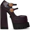 Versace Burgundy Medusa Aevitas Heels In 1r71v Ruby- G