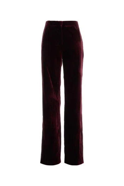 Versace Burgundy Velvet Pants