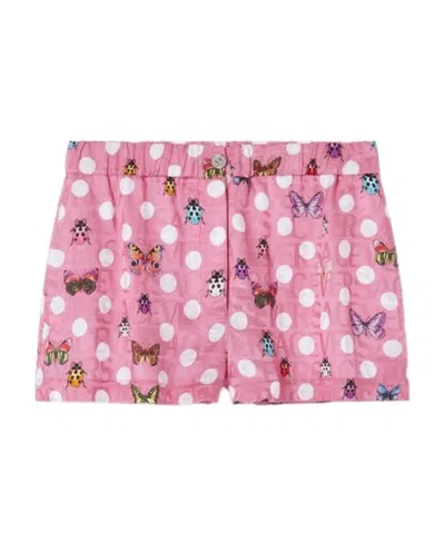 VERSACE VERSACE X DUA LIPA GRAPHIC-PRINTED SHORTS