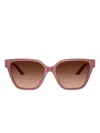 Versace 56mm Gradient Butterfly Sunglasses