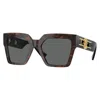 Versace Grey Butterfly Ladies Sunglasses Ve4458 542987 54 In Brown