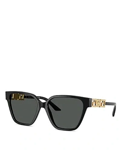 Versace Butterfly Sunglasses, 56mm In Black/gray Solid