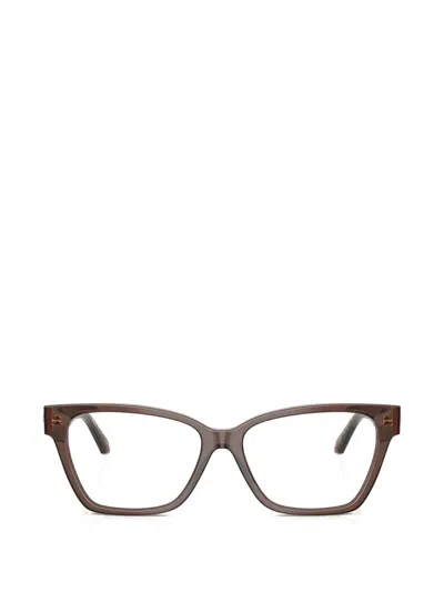 Versace Butterfly-frame Glasses In Brown