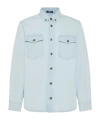 Versace Light Blue Shirt With Button