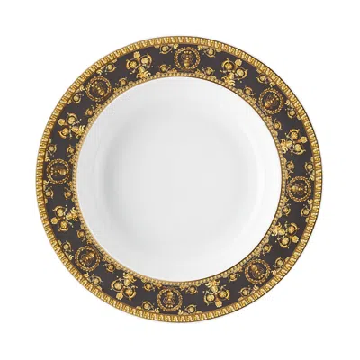 Versace By Rosenthal I Love Baroque Nero Rim Soup In Black