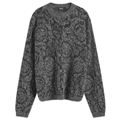 VERSACE VERSACE CABLE-KNIT BAROCCO SWEATER