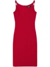 Versace Cady Midi Dress In Red