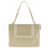 Versace Calf Chain Shoulder Bag In Sand
