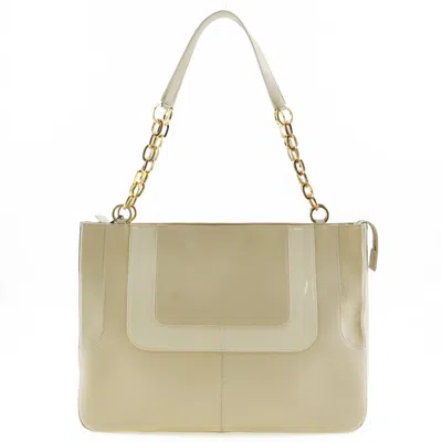 Versace Calf Chain Shoulder Bag In Sand