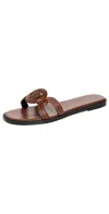 Versace Medusa Sandals In Rust