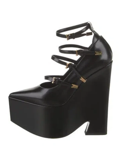 Pre-owned Versace Calf Leather Pumps In Multi