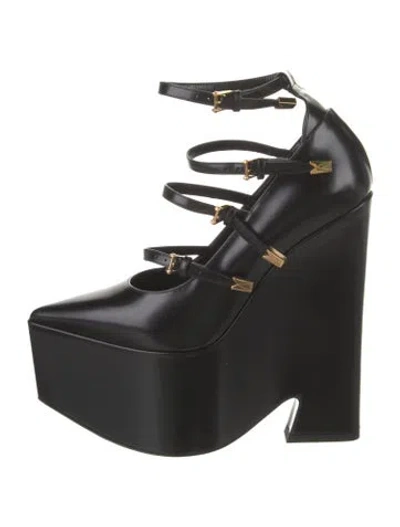 Pre-owned Versace Calf Leather Pumps In Multi