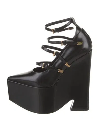 Pre-owned Versace Calf Leather Pumps In Multi