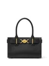 Versace Medusa-plaque Leather Tote Bag In Black