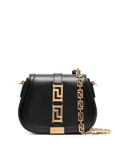 Versace Calf S Bags In Black