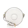 Versace Calfskin Medusa Round Crossbody In White