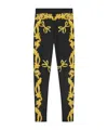 Versace Baroque Print Lycra Leggings In Black