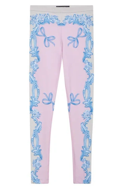 Versace Elastic Waist Casual Pants In Multi