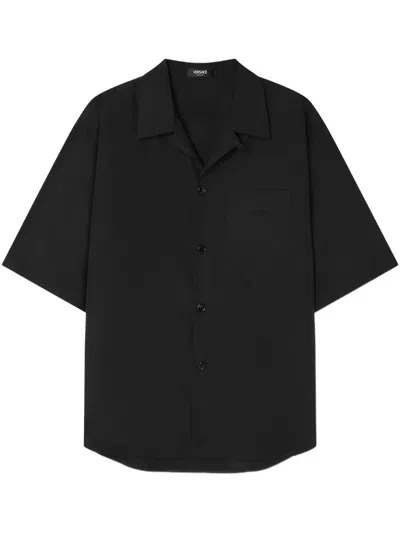 Versace Cameo Shirt In Black+print