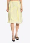 Versace Cameo Silk Flowy Skirt