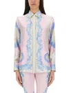 Versace Multicolor Regular Printed Shirt In Multi