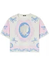 Versace Medusa Cameo Short-sleeve Cotton Jersey T-shirt In White