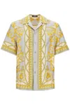 Versace 'printed Silk Bowling Shirt From The Gods' Collection