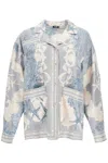 Versace Barocco Sea Silk Oversize Shirt