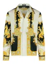 Versace Coral Theatre Shirt And Blouse Multicolor In Brown