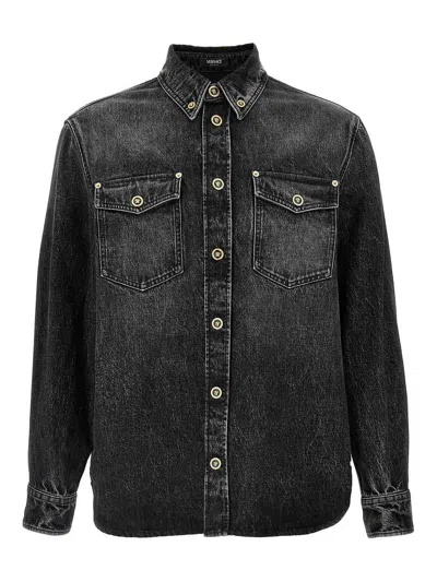 Versace Shirt In Grey