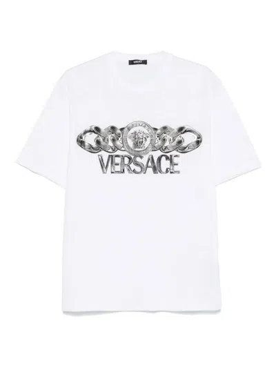 VERSACE MEDUSA HEAD-PRINT T-SHIRT