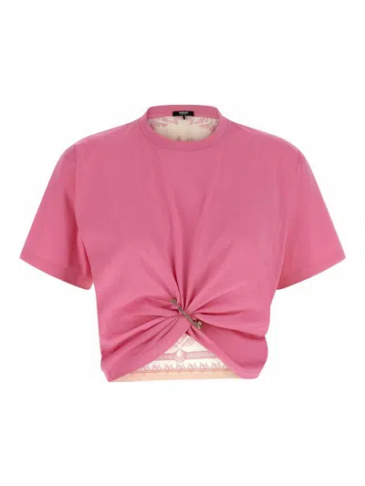 Versace Camiseta - Color Carne Y Neutral In Pink
