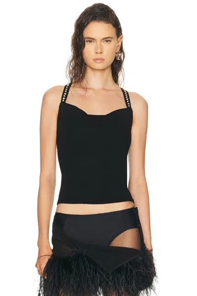 Versace Camisole Top In Black