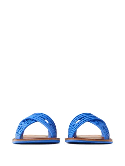 Versace Cancun Rubber Sandals In Blue
