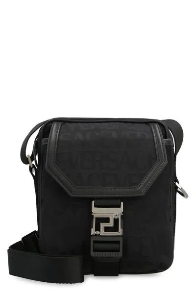 Versace Canvas Messenger Bag