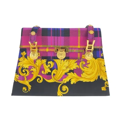 Pre-owned Versace Canvas Shoulder Bag () In Multi