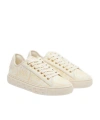 Versace Barocco Jacquard Greca Low Top Sneaker In White