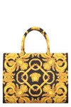 Versace Medusa Barocco Tote Bag In Black