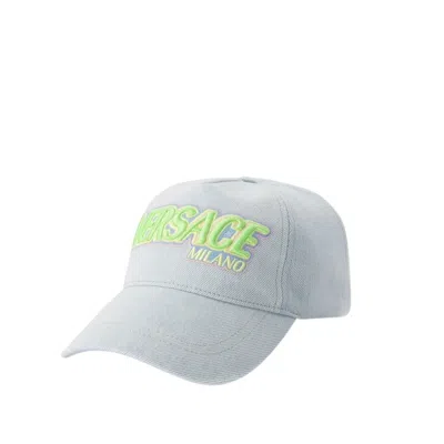 VERSACE VERSACE CAP - DENIM - BLUE