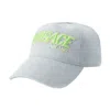 Versace Logo Denim Baseball Cap In Blue